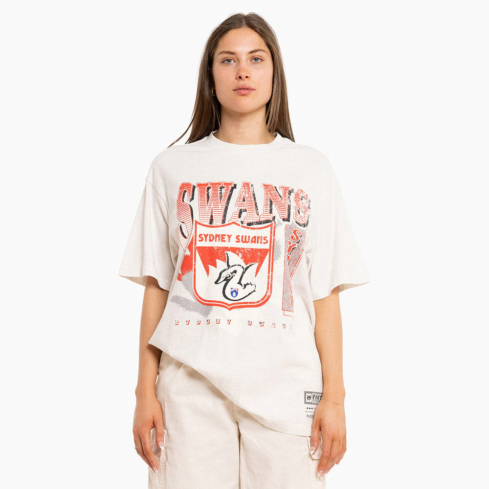 Sydney Swans Mitchell & Ness Adults Vintage Brush Off Tee - Image 8