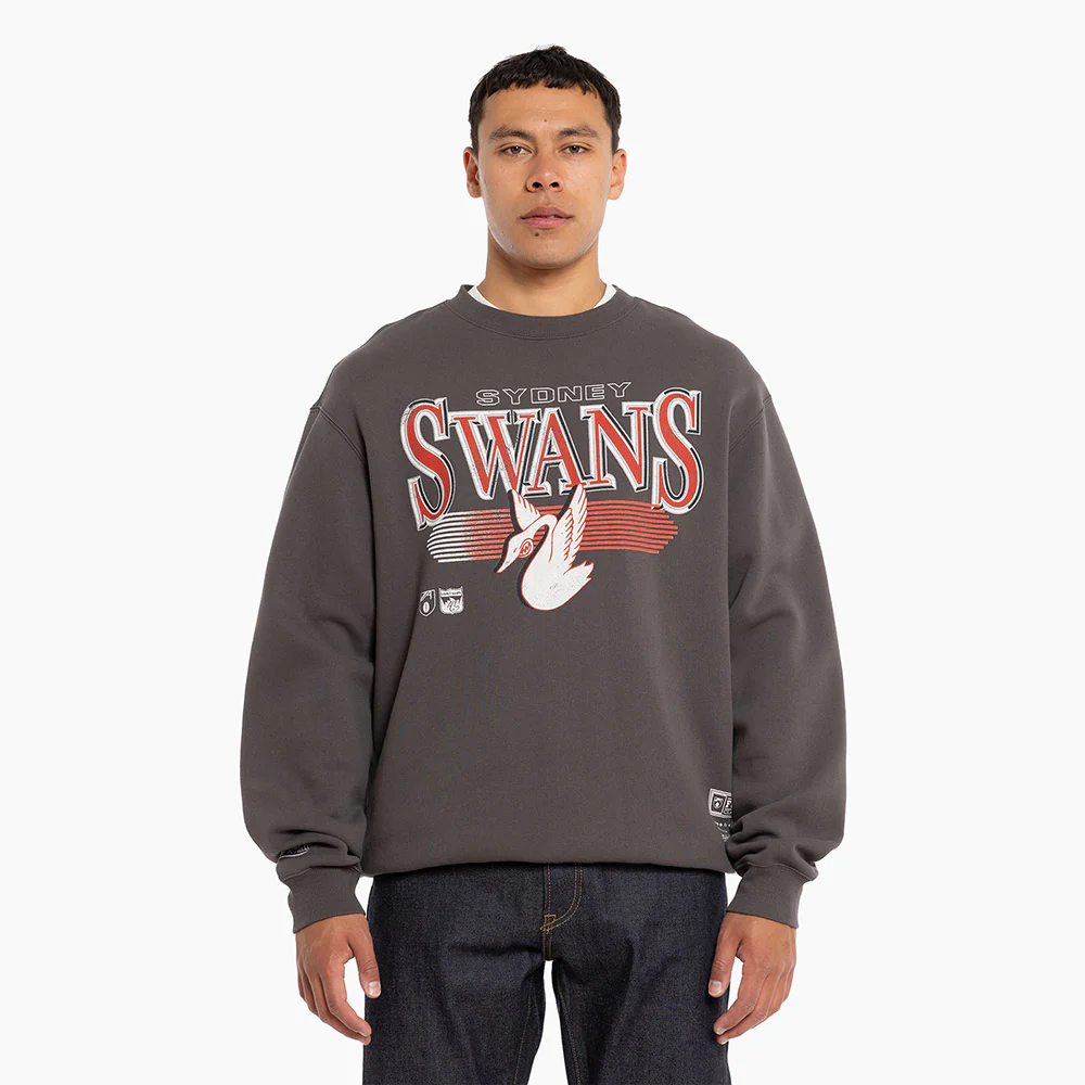 Sydney Swans Mitchell & Ness Adults Underscore Crew Neck Sweater - Image 3