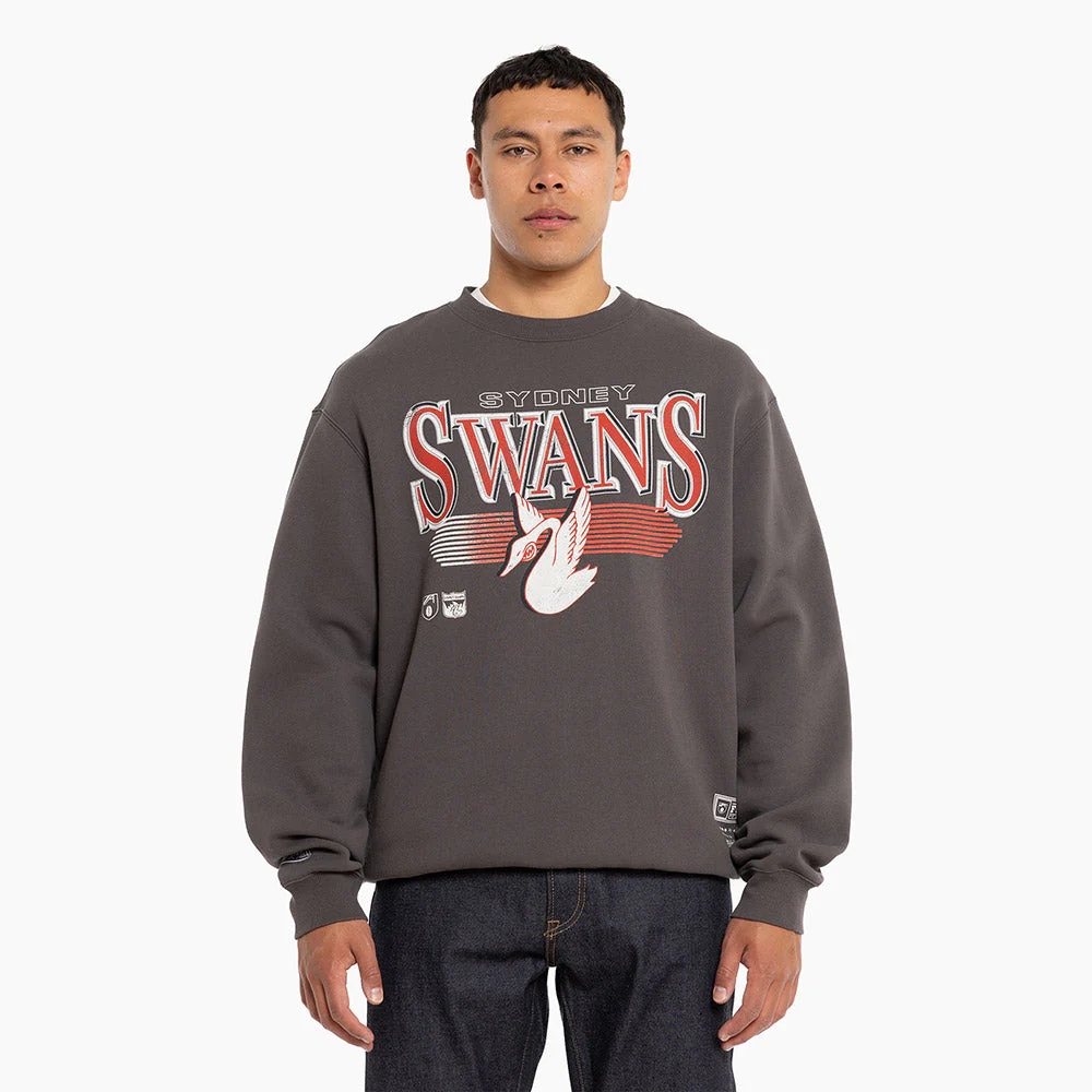 Sydney Swans Mitchell & Ness Adults Underscore Crew Neck Sweater - Image 7