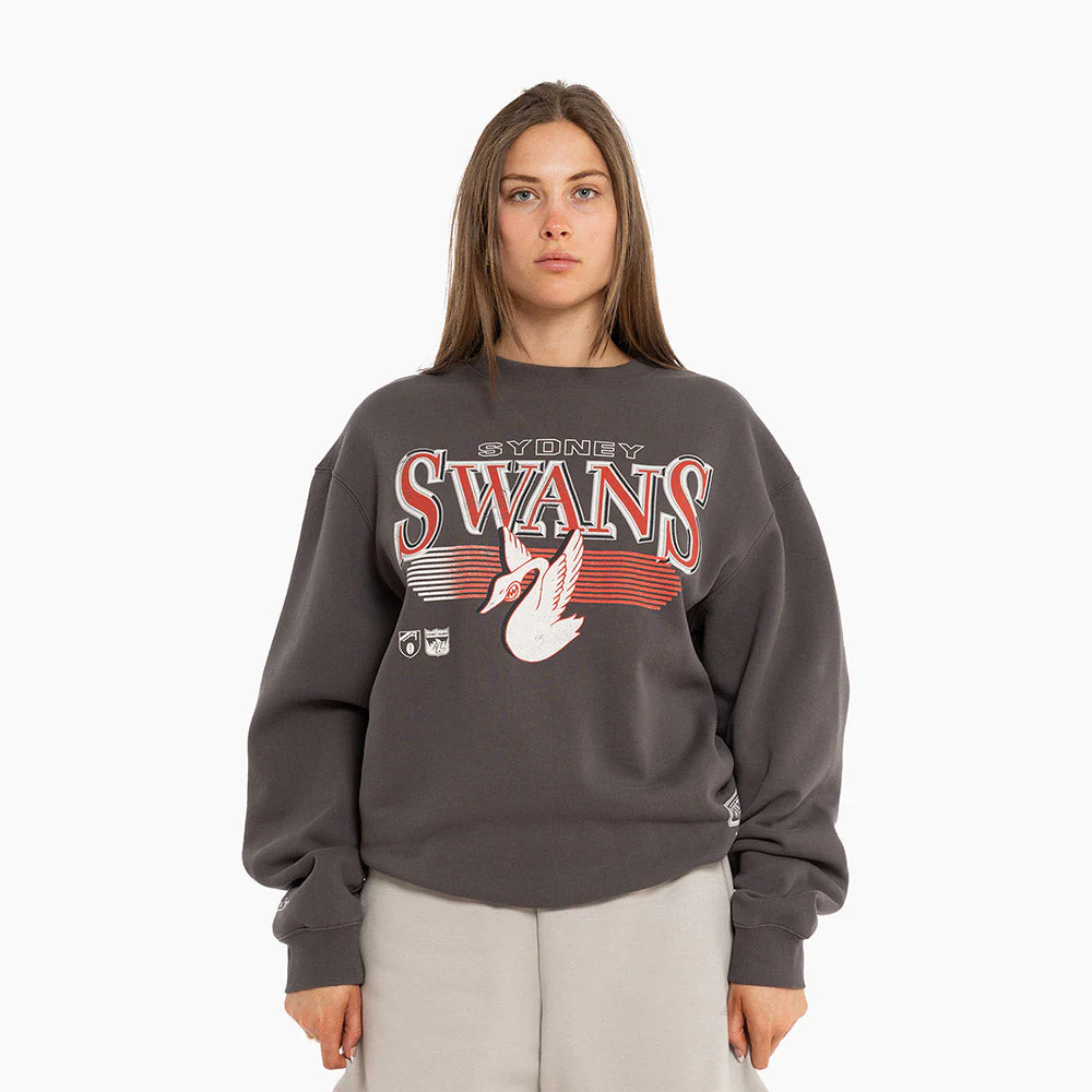 Sydney Swans Mitchell & Ness Adults Underscore Crew Neck Sweater - Image 8