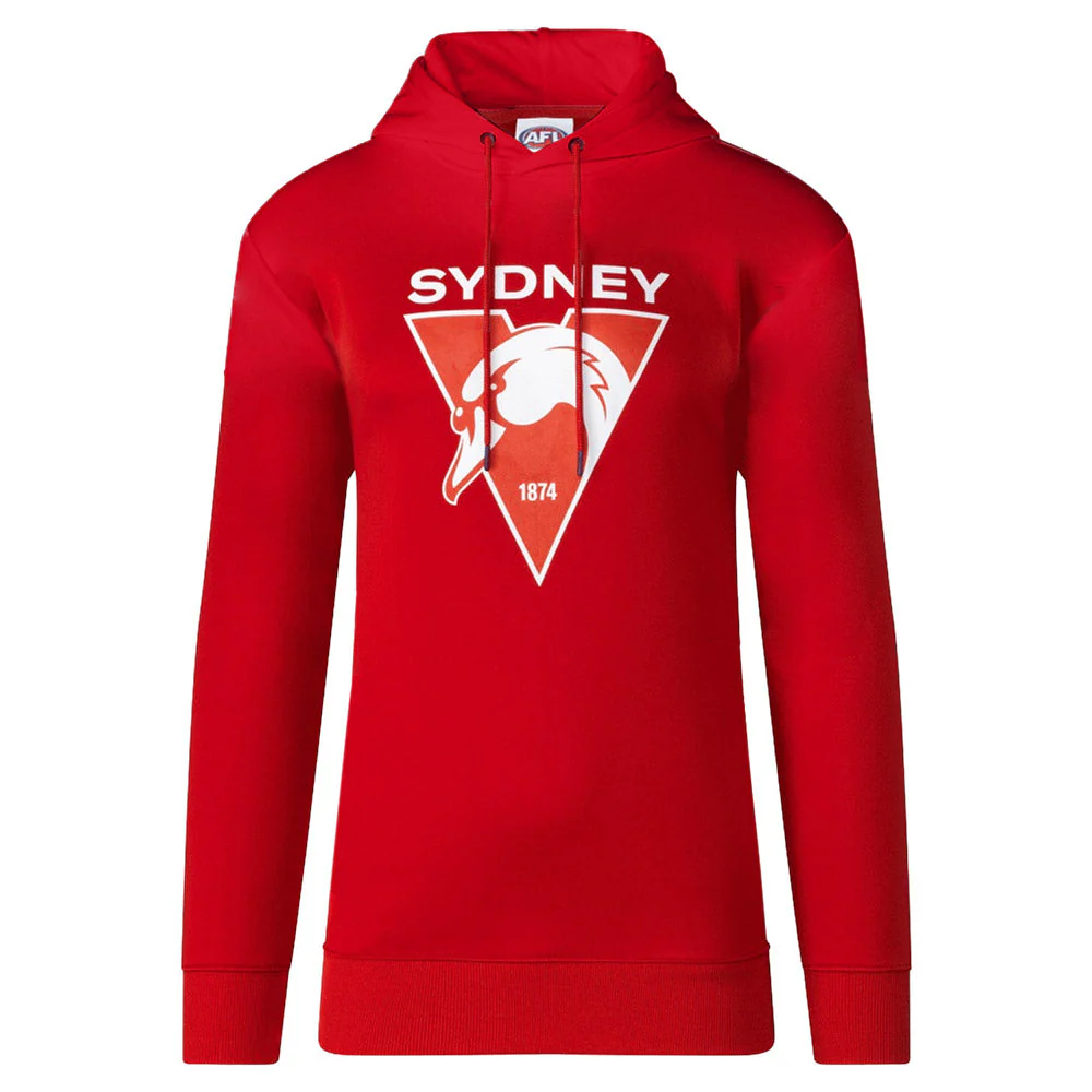 Sydney Swans Mens Basic Logo Hoodie - Image 2