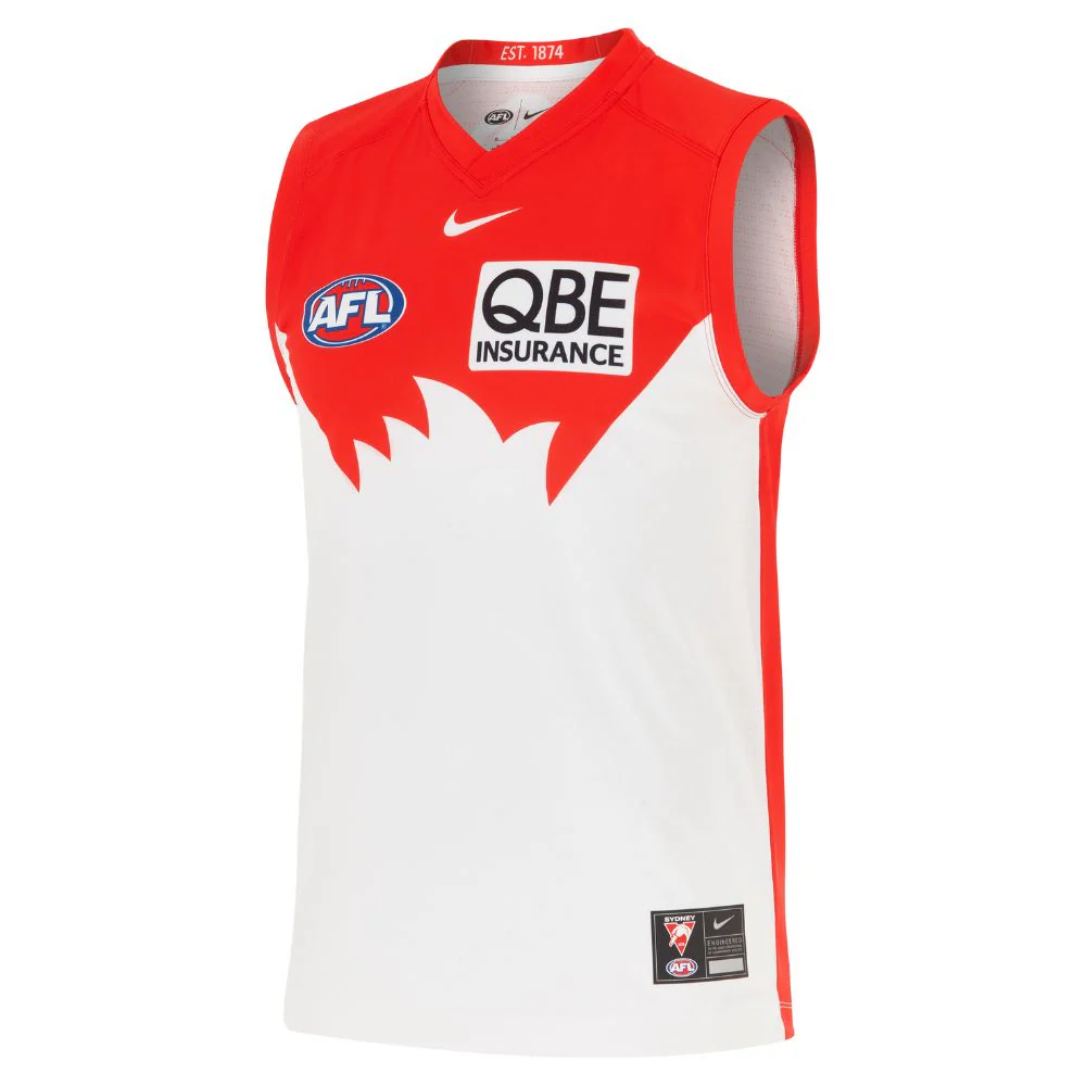 Sydney Swans 2025 Authentic Home Guernsey