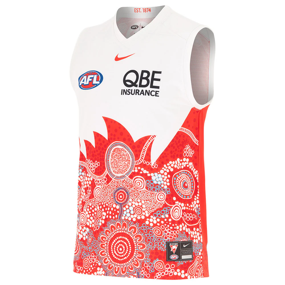 Sydney Swans 2025 Adult Indigenous Guernsey
