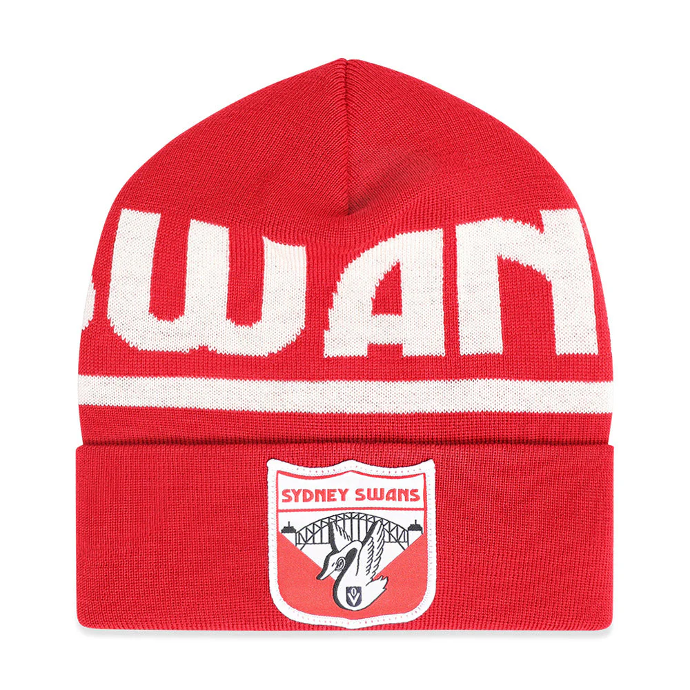 Sydney Swans Throwback Merino Wool Beanie