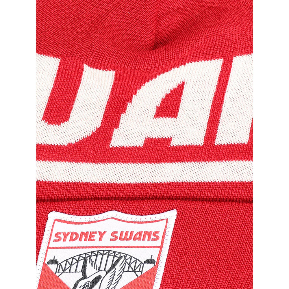 Sydney Swans Throwback Merino Wool Beanie - Image 4