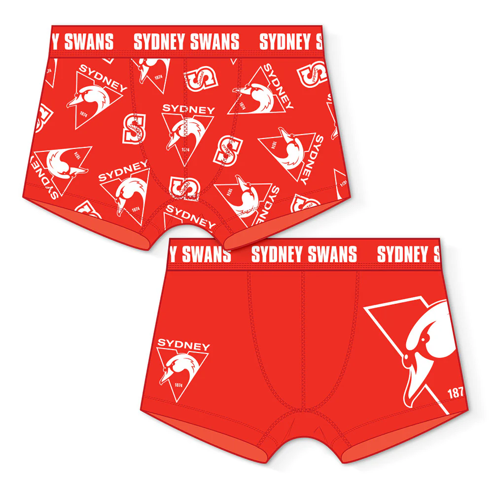 Sydney Swans Mens Trunks - 2 Pack