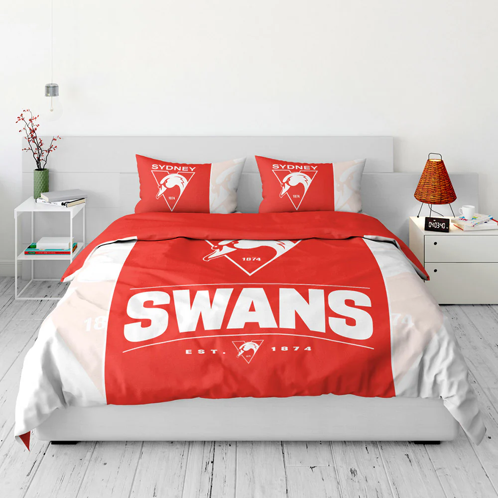 Sydney Swans Queen Quilt Cover Set