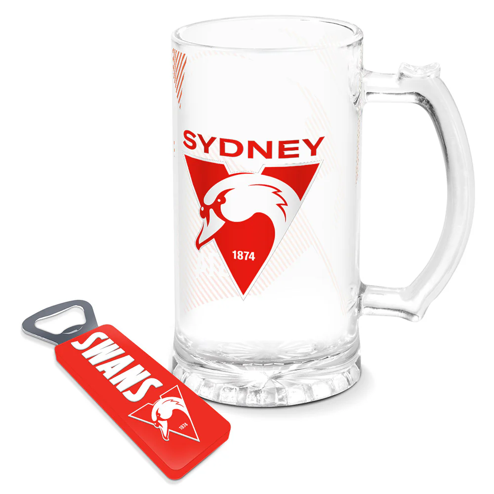 Sydney Stein Glass & Opener Gift Pack