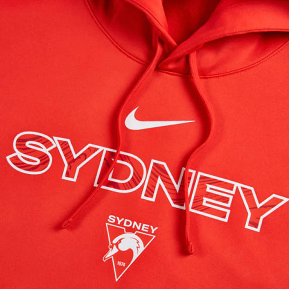 Sydney Swans 2024 Authentic Mens Team Travel Hoodie - Image 3