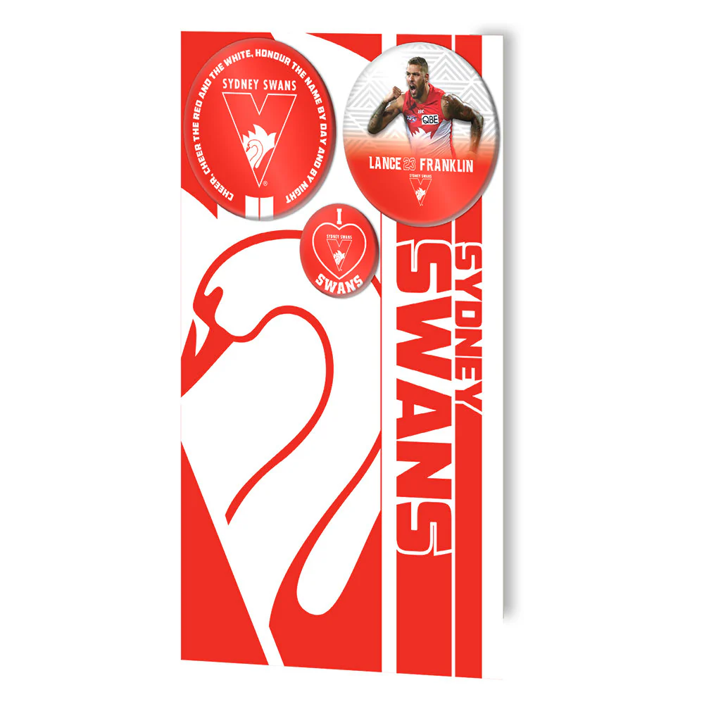 Sydney Swans 3- Badge Card