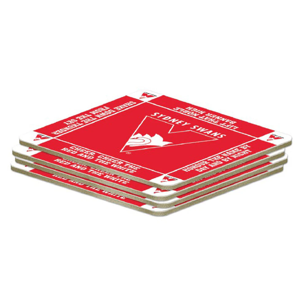 Sydney Swans 4-Pack Coaster Set - Image 2