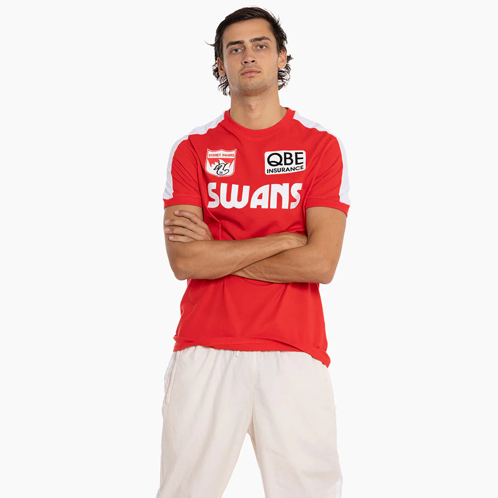 Sydney Swans Adult Throwback Tee - Image 3