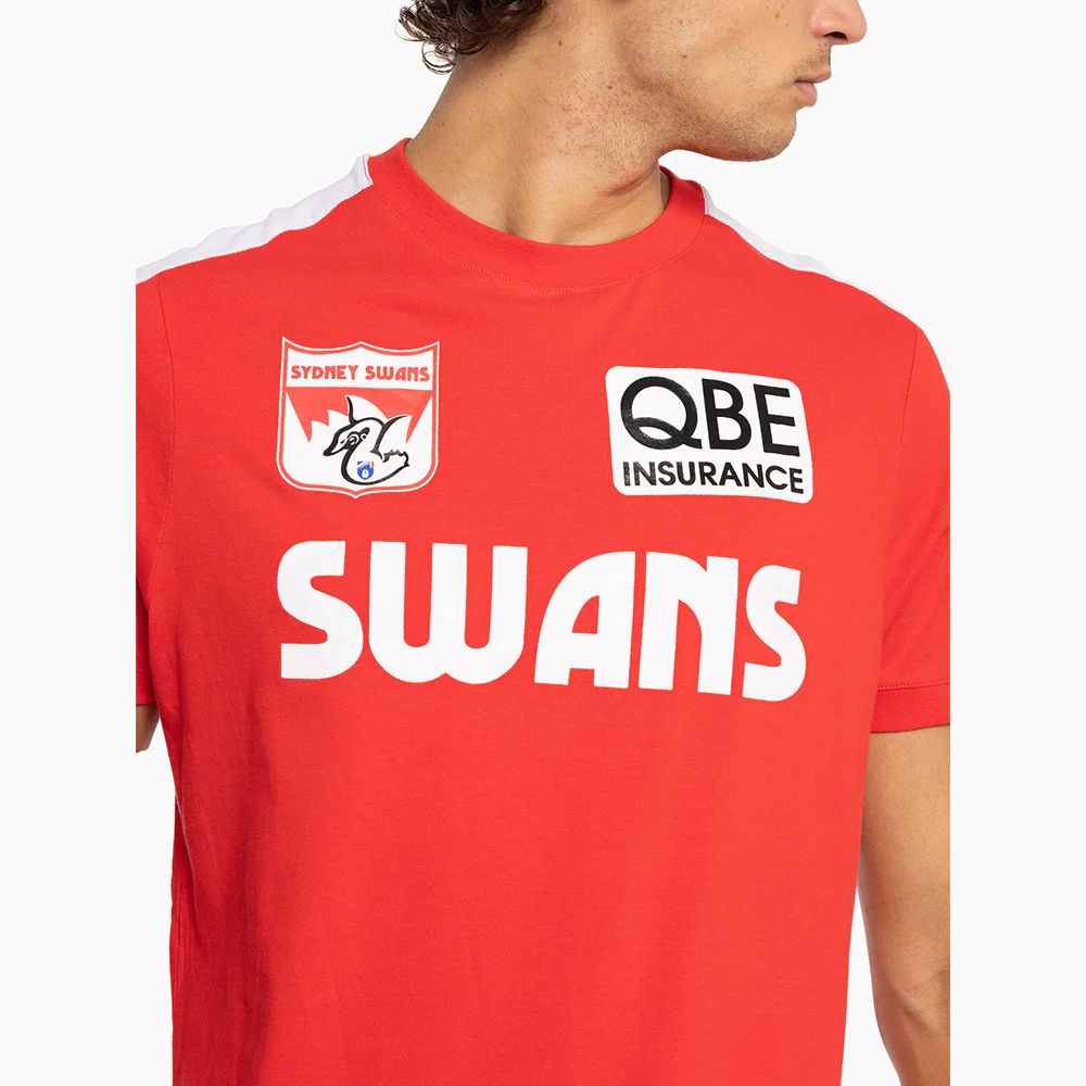Sydney Swans Adult Throwback Tee - Image 4