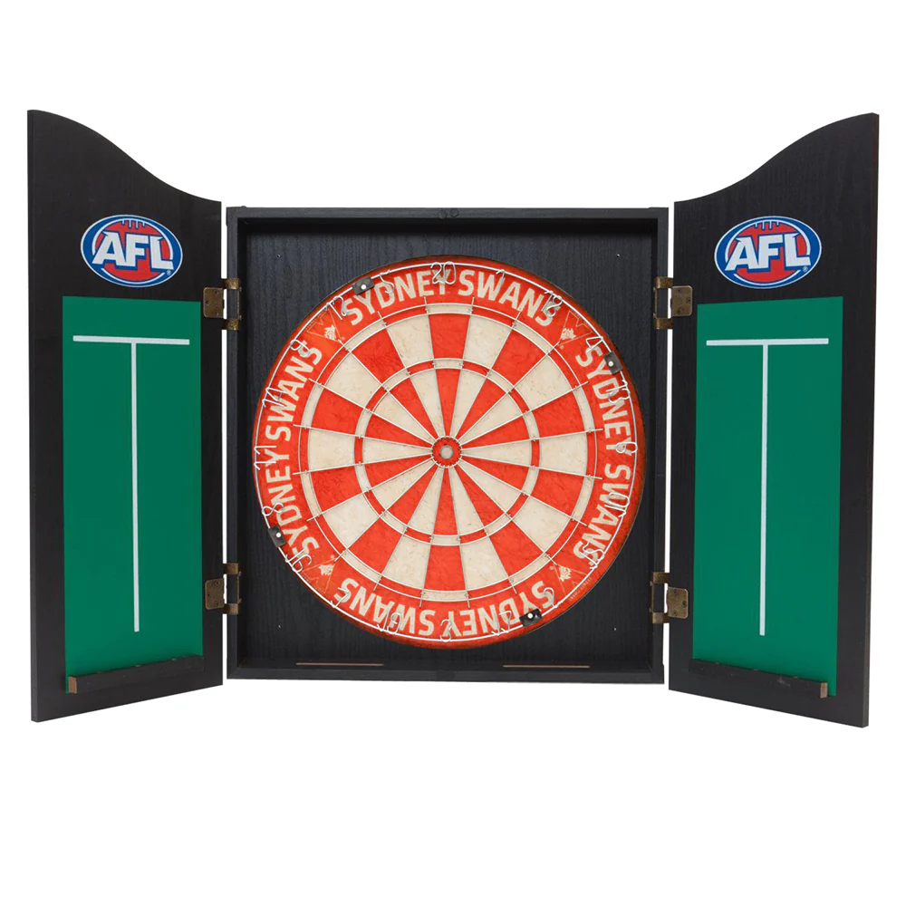 Sydney Swans Dartboard In Cabinet