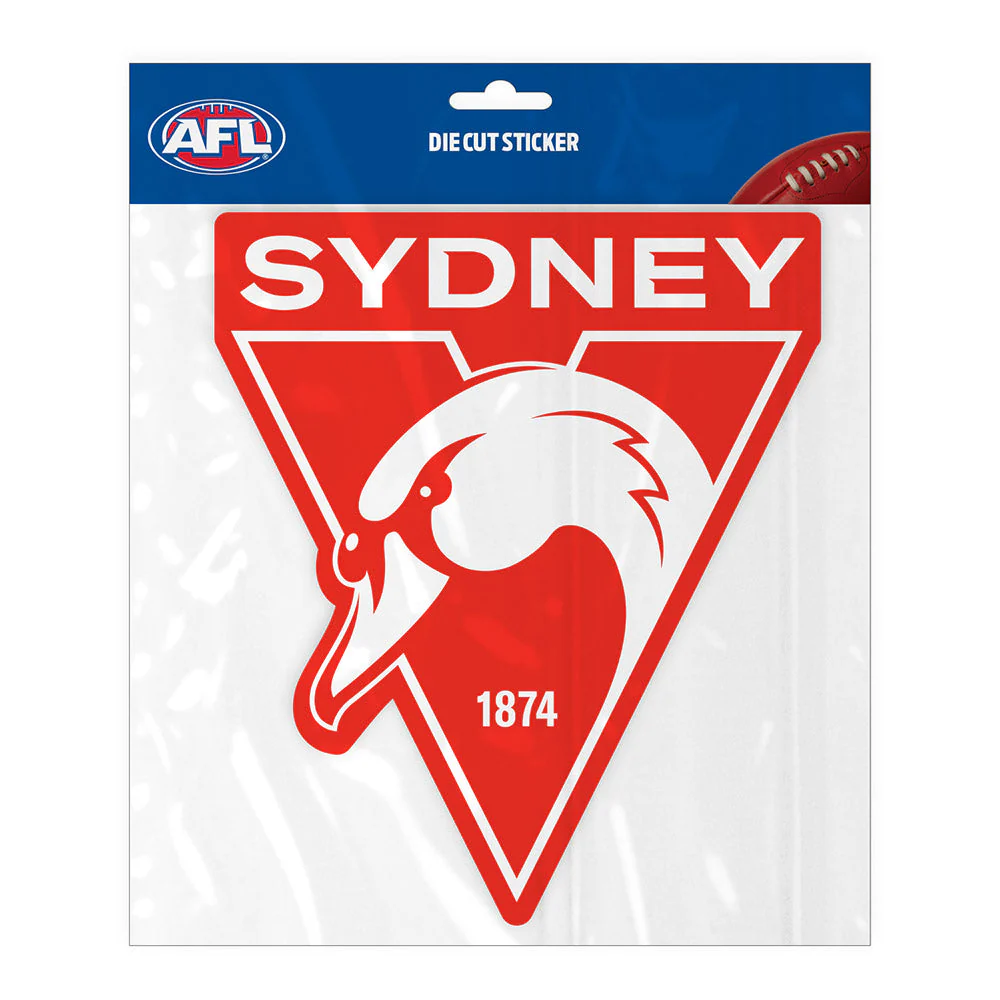 Sydney Swans Die Cut Logo Sticker - Image 2