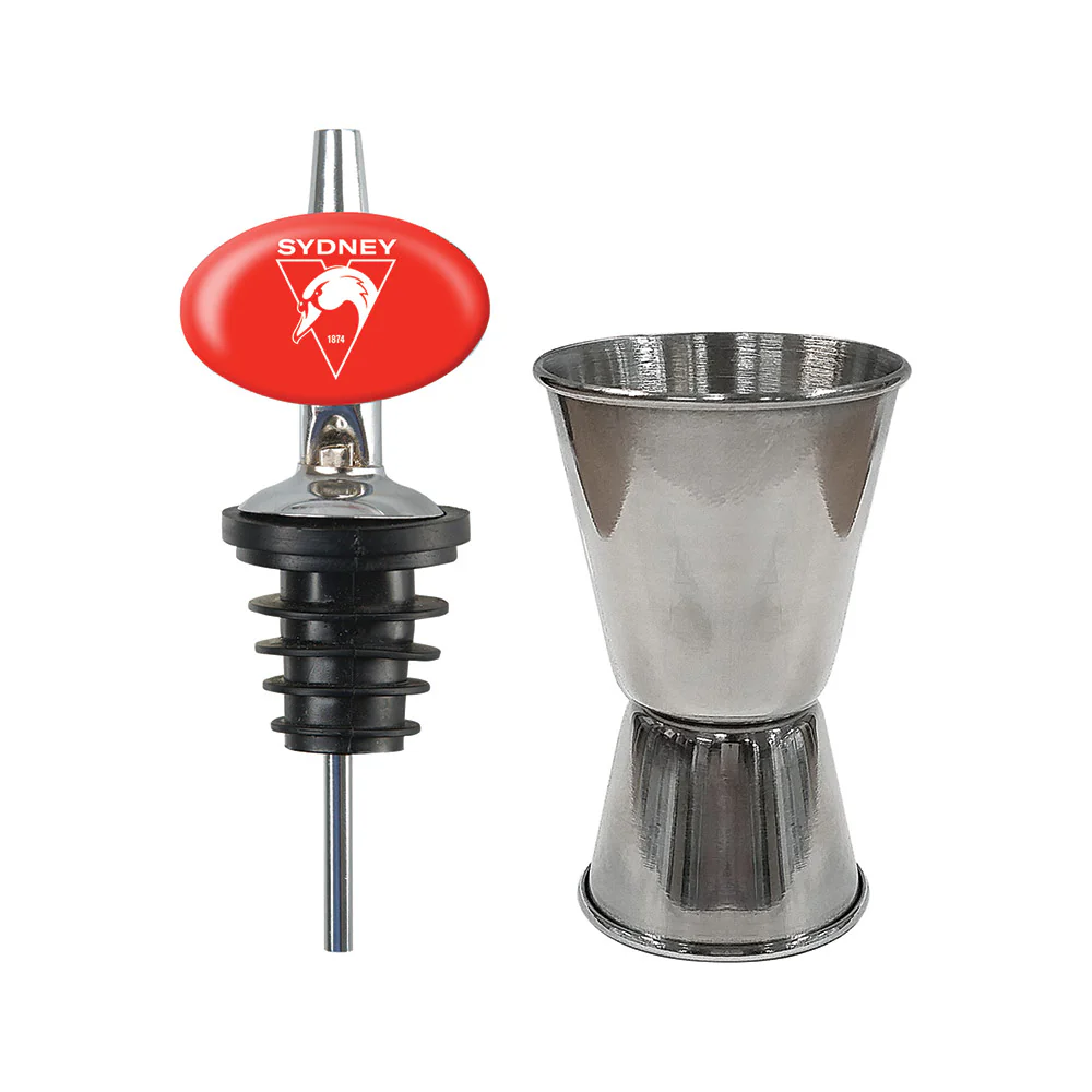 Sydney Swans Glasses, Jigger & Pourer - Image 2