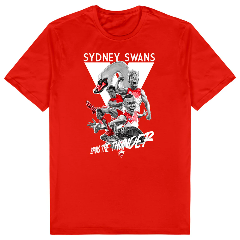 Sydney Swans Grange Bring The Thunder Adult Tee - Image 3