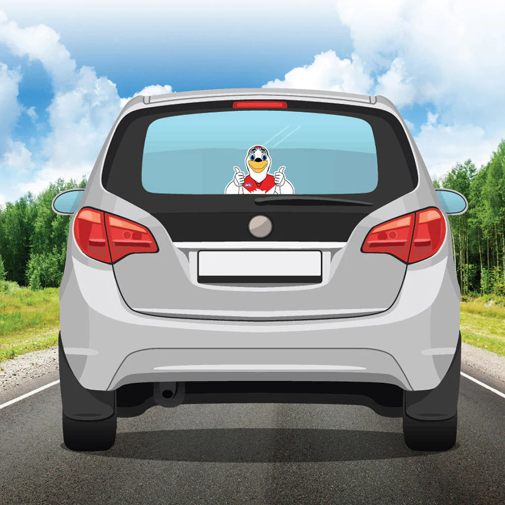 Sydney Swans Mascot Car Decal - Image 4
