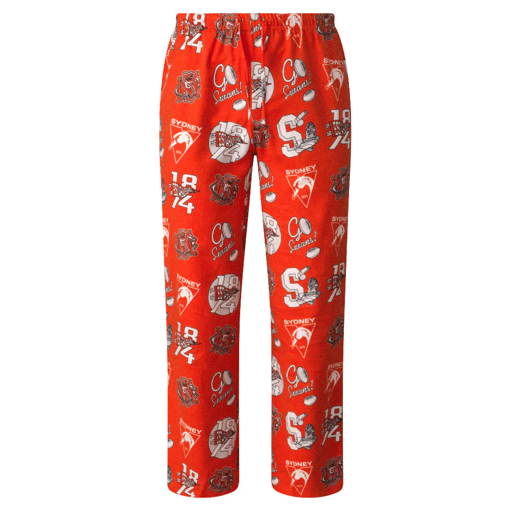 Sydney Swans Mens Flannel Pyjama Pants