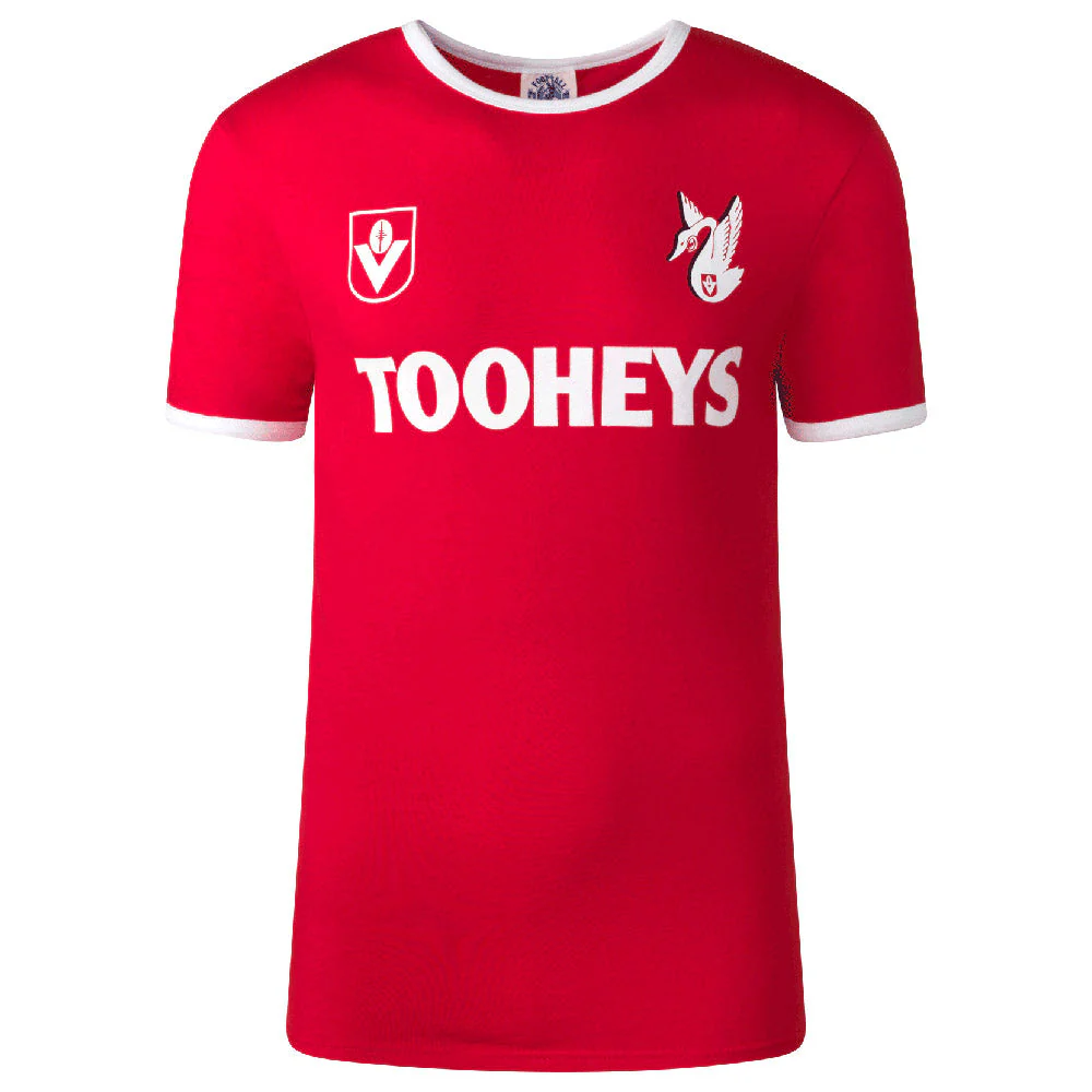 Sydney Swans Mens Red Throwback Tee - Image 3