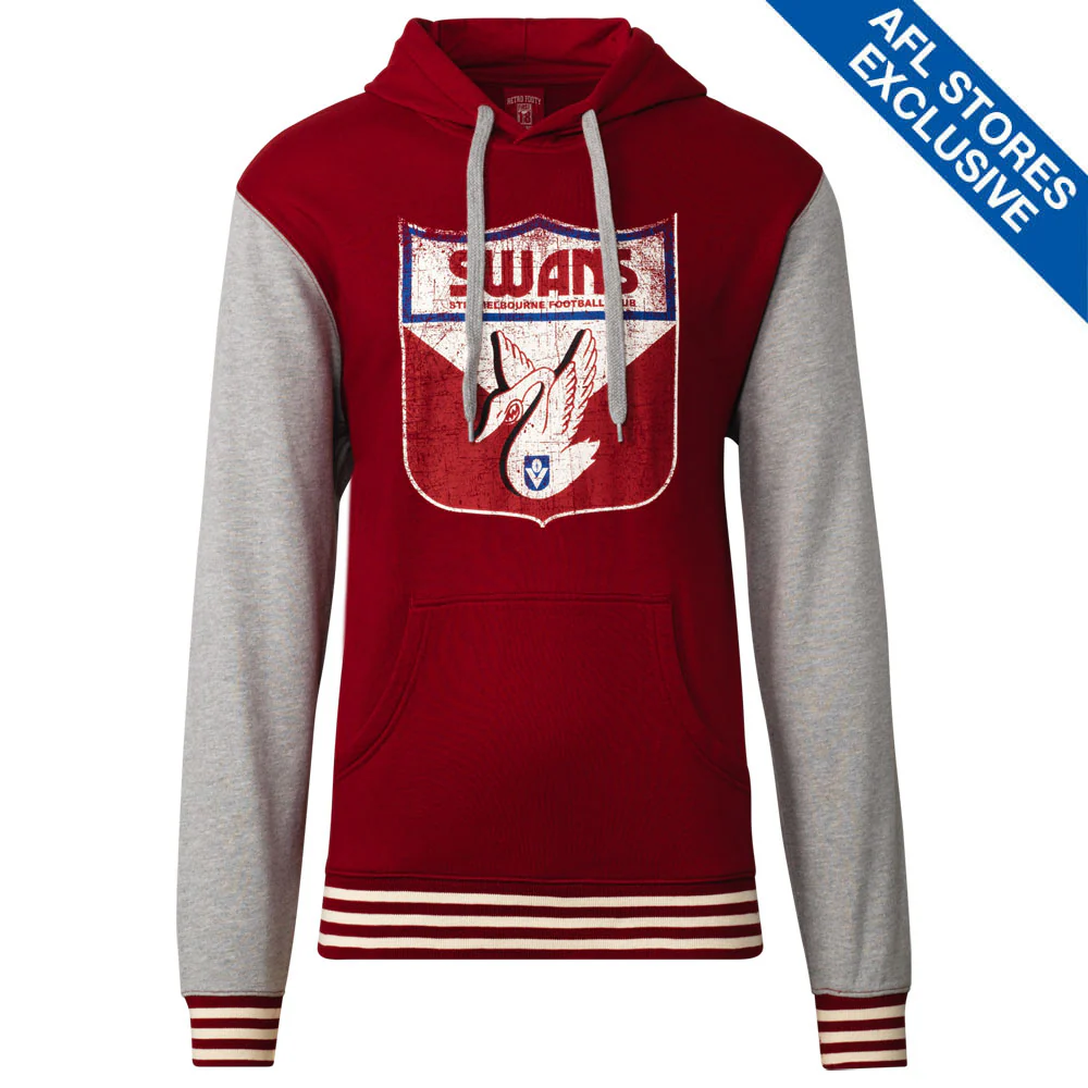 Sydney Swans Mens Retro Pullover Hoodie