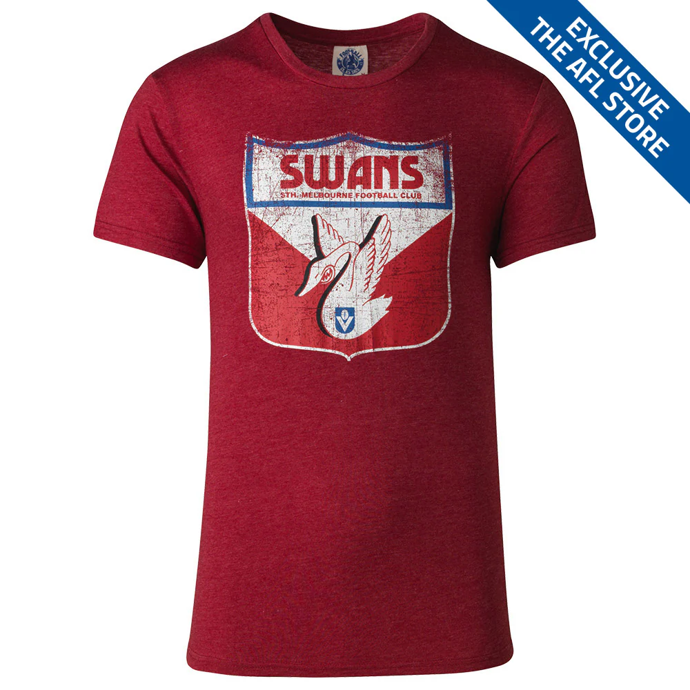 Sydney Swans Mens Retro Shield Tee