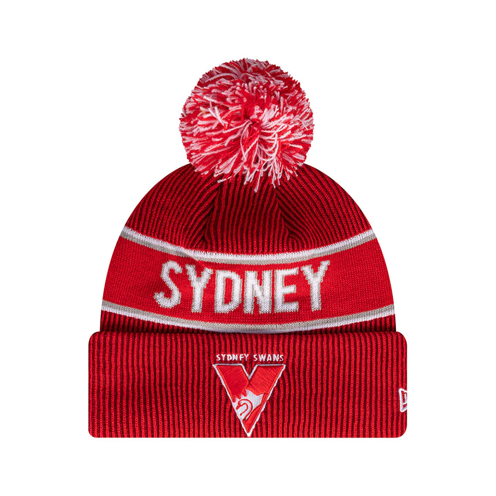 Sydney Swans New Era 6-Dartcuff Beanie - Image 2