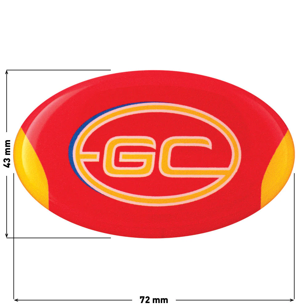 Gold Coast Suns Logo Oval Decal - Image 3