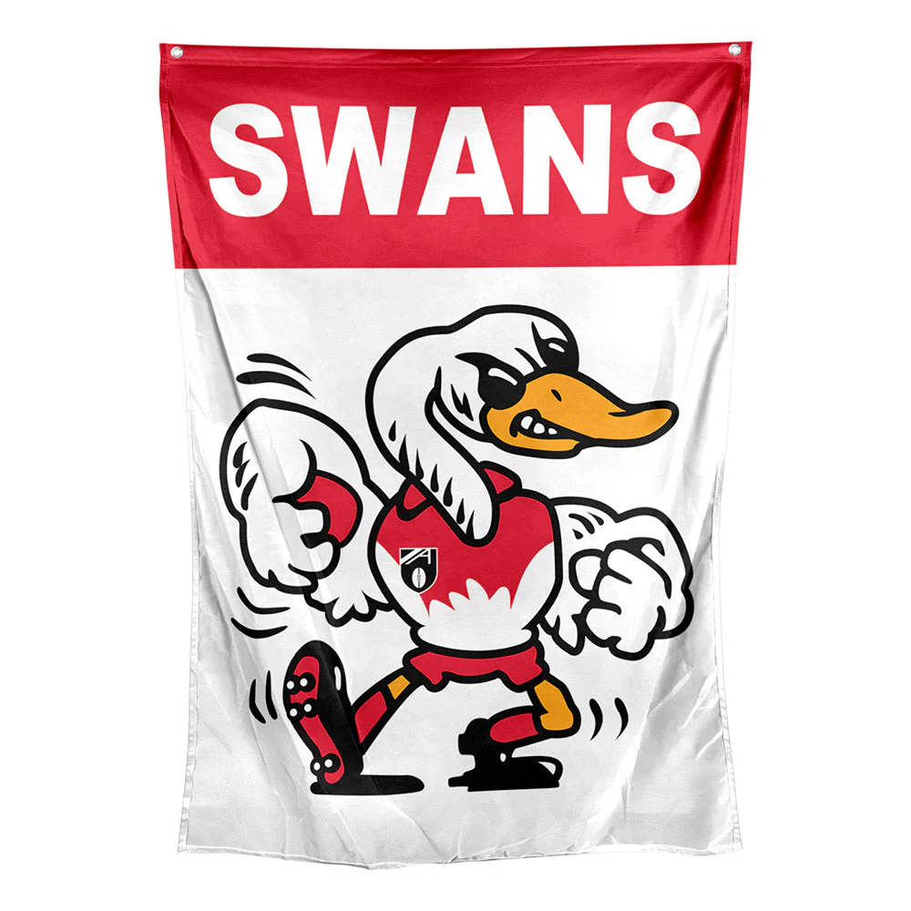 Sydney Swans Retro Wall Flag - Image 2