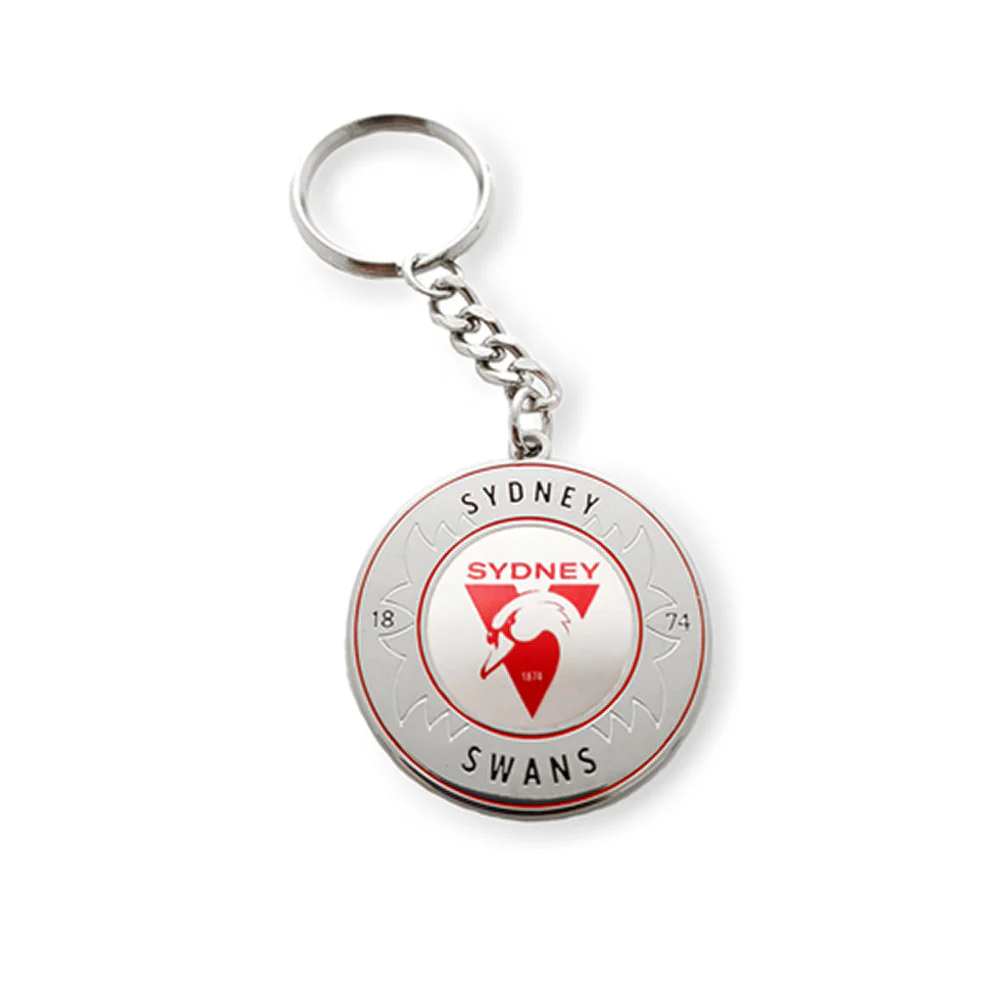 Sydney Swans Round Logo Keyring