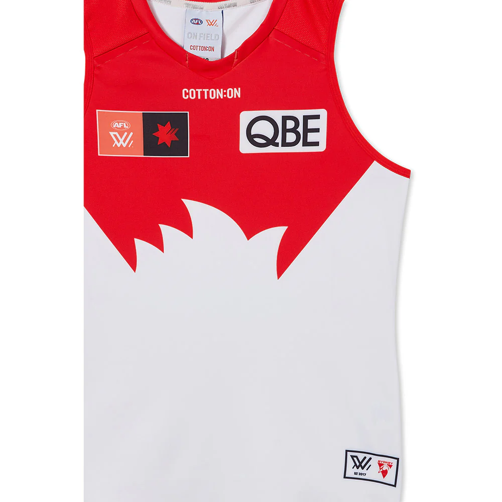 Sydney Swans Season 8 AFLW Authentic Home Guernsey - Image 3