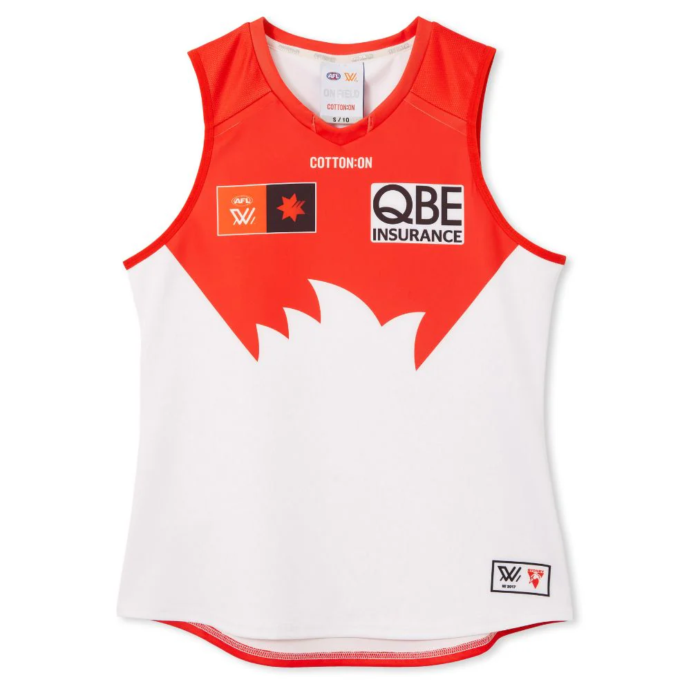Sydney Swans Season 9 AFLW Authentic Home Guernsey