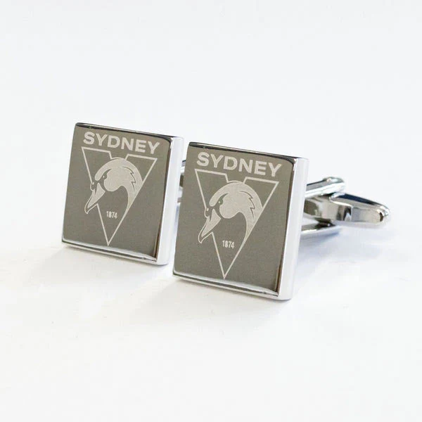Sydney Swans Silver Cufflinks - Image 3