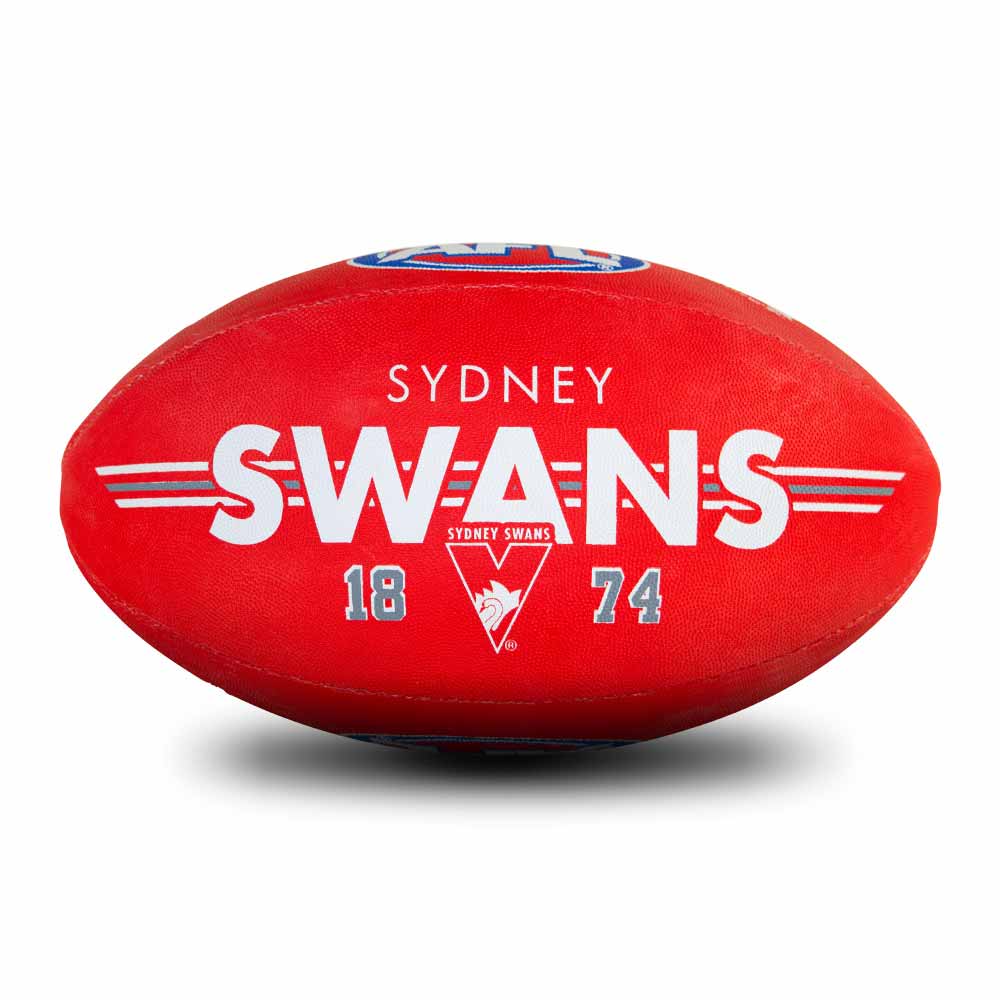 Sydney Swans Synthetic All Surface Football - Size 5 - Image 8