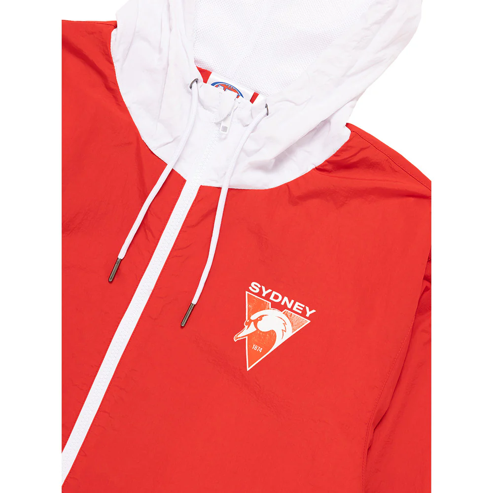 Sydney Swans Team Crest Full Zip Nylon Windbreaker - Image 3