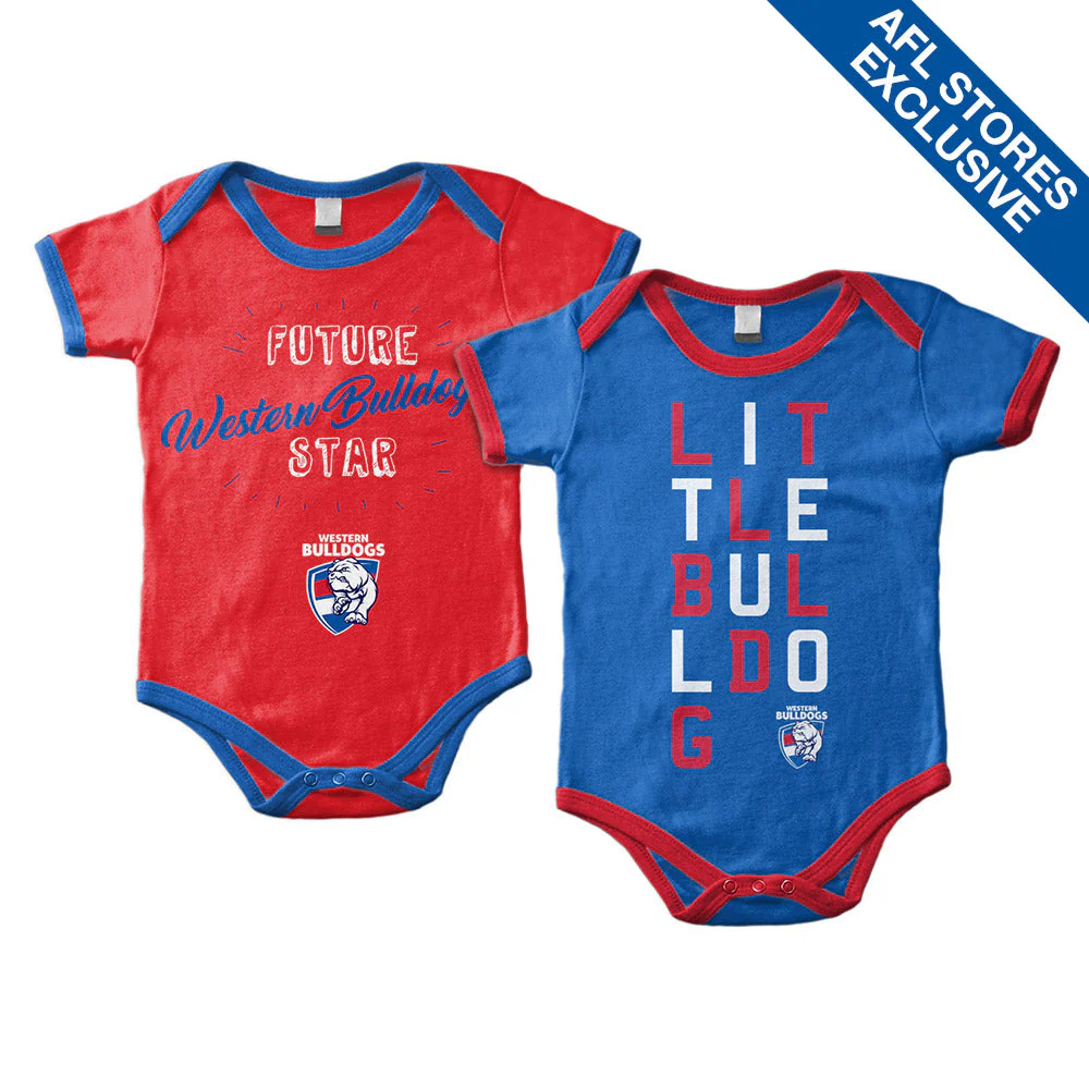Western Bulldogs Set Of 2 Infant Grow Suits - Image 2