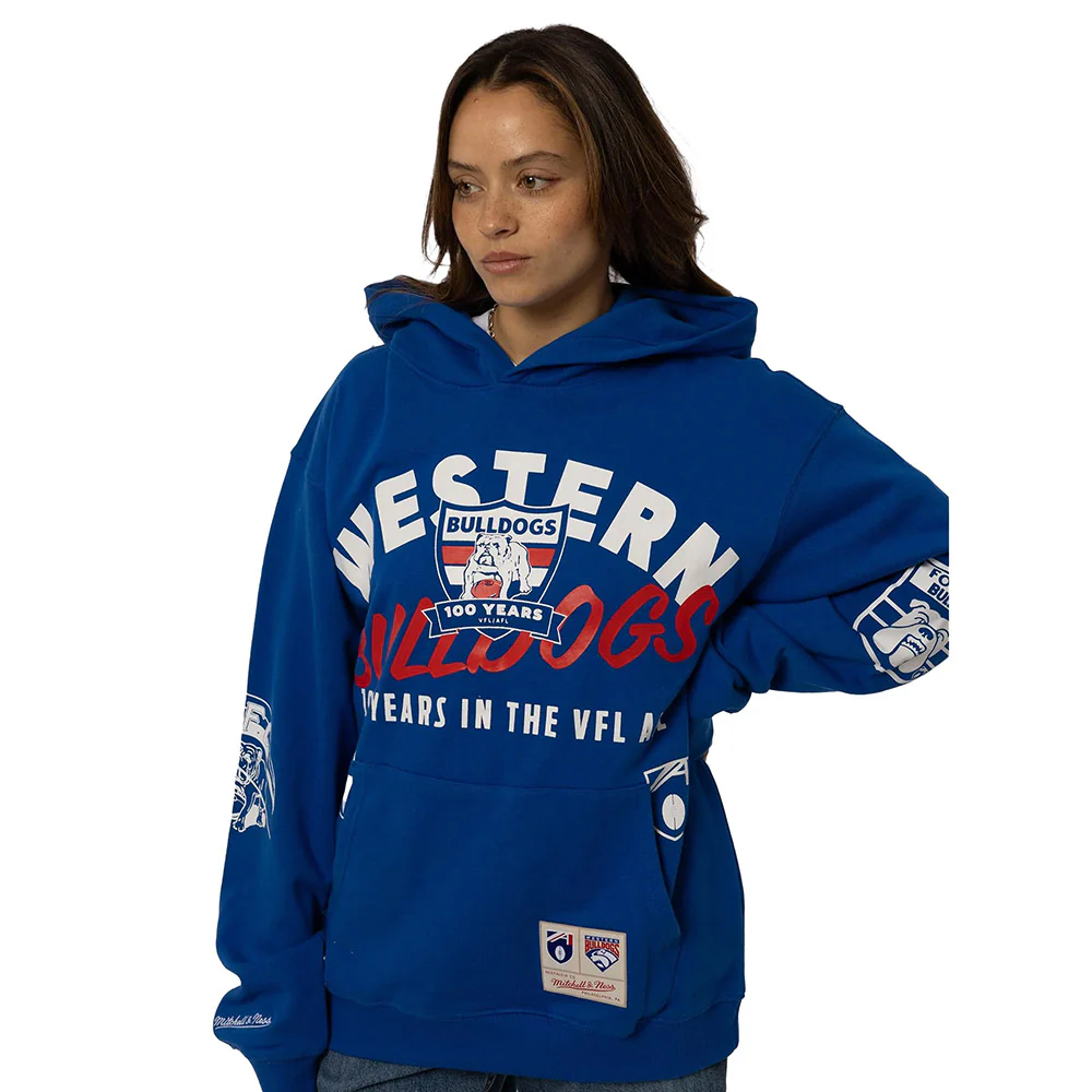 Western Bulldogs 100yr Mitchell & Ness Vintage Hood - Image 2