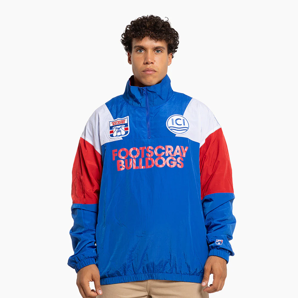 Western Bulldogs Adults Throwback Pullover Windbreaker