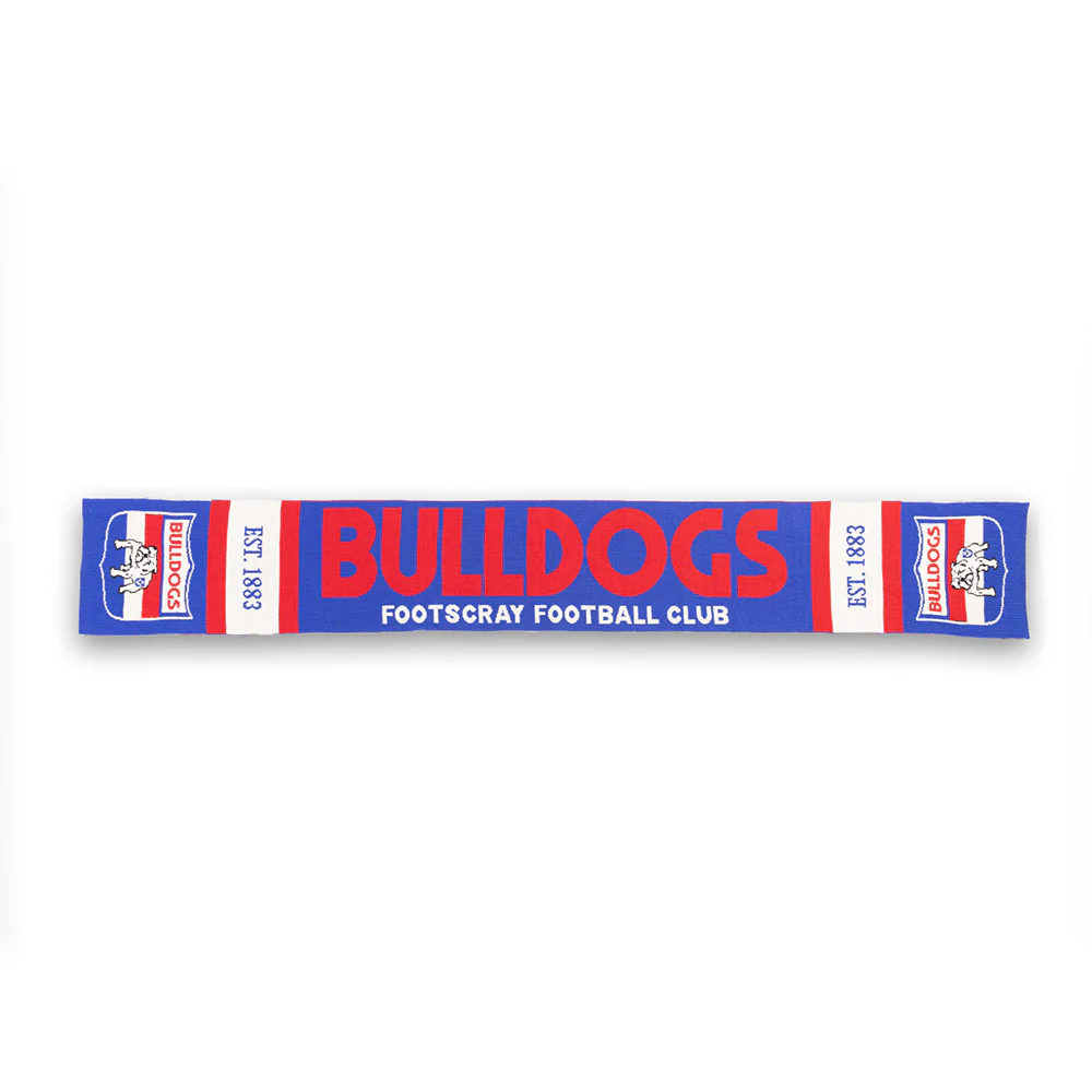 Western Bulldogs Throwback Merino Wool Scarf - Image 3
