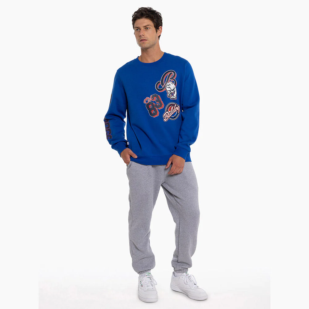 Western Bulldogs Mens Patchwork Crew Sweater - Image 4