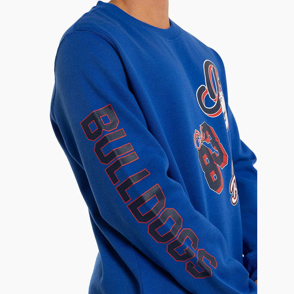 Western Bulldogs Mens Patchwork Crew Sweater - Image 7