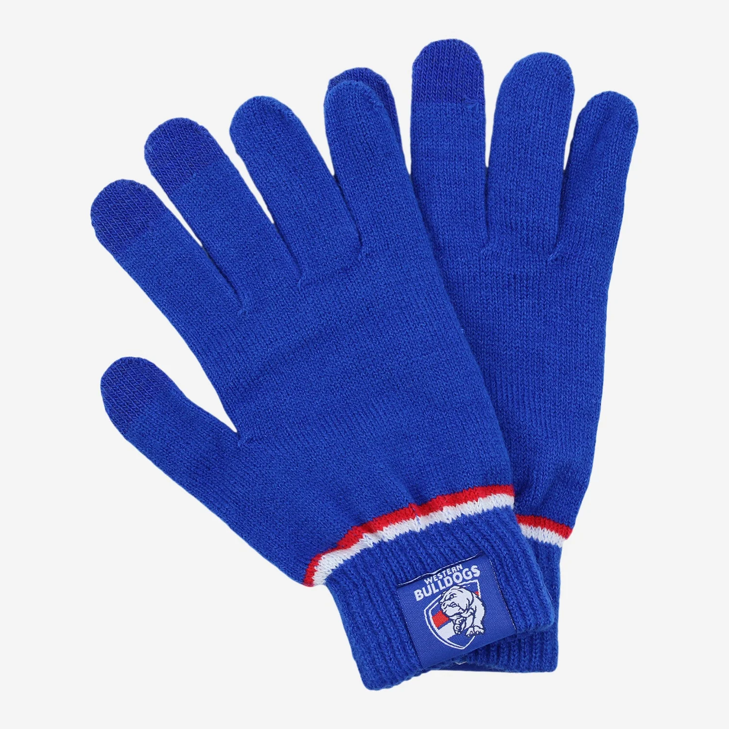 Western Bulldogs Touchscreen Knitted Gloves