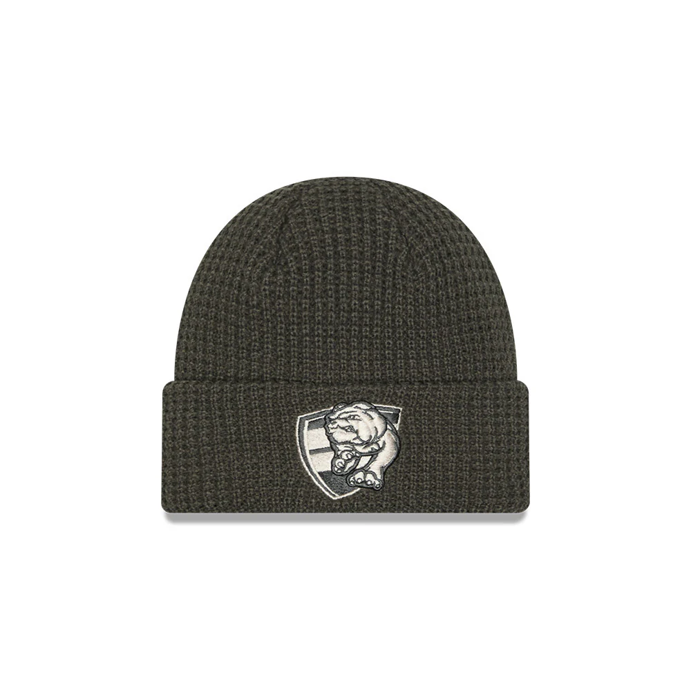 Western Bulldogs Dusty Charcoal Rib Beanie