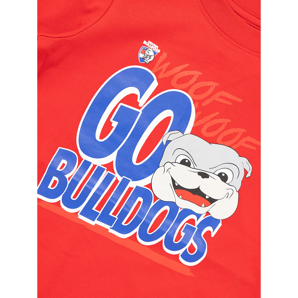 Western Bulldogs Kids Woof Mascot Tee - Image 3
