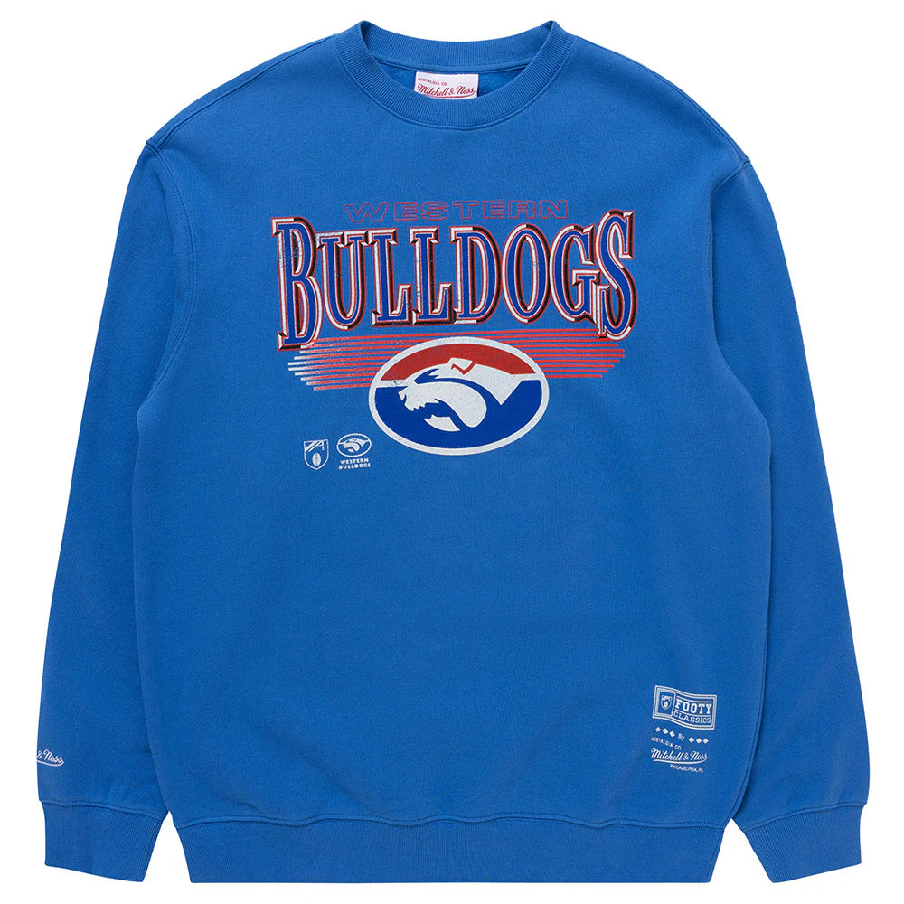 Western Bulldogs Mitchell & Ness Adults Underscore Crew Neck Sweater - Image 6