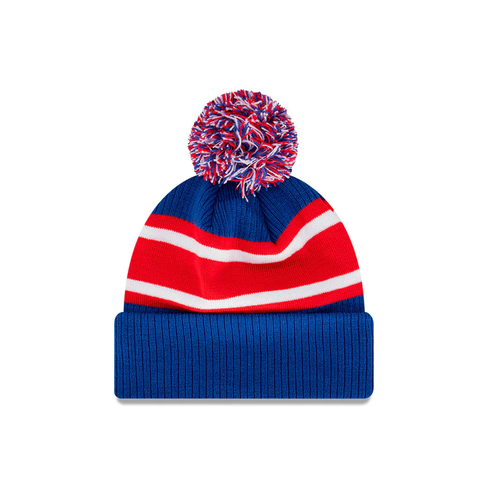 Western Bulldogs New Era Stripe Knitted Beanie - Image 2
