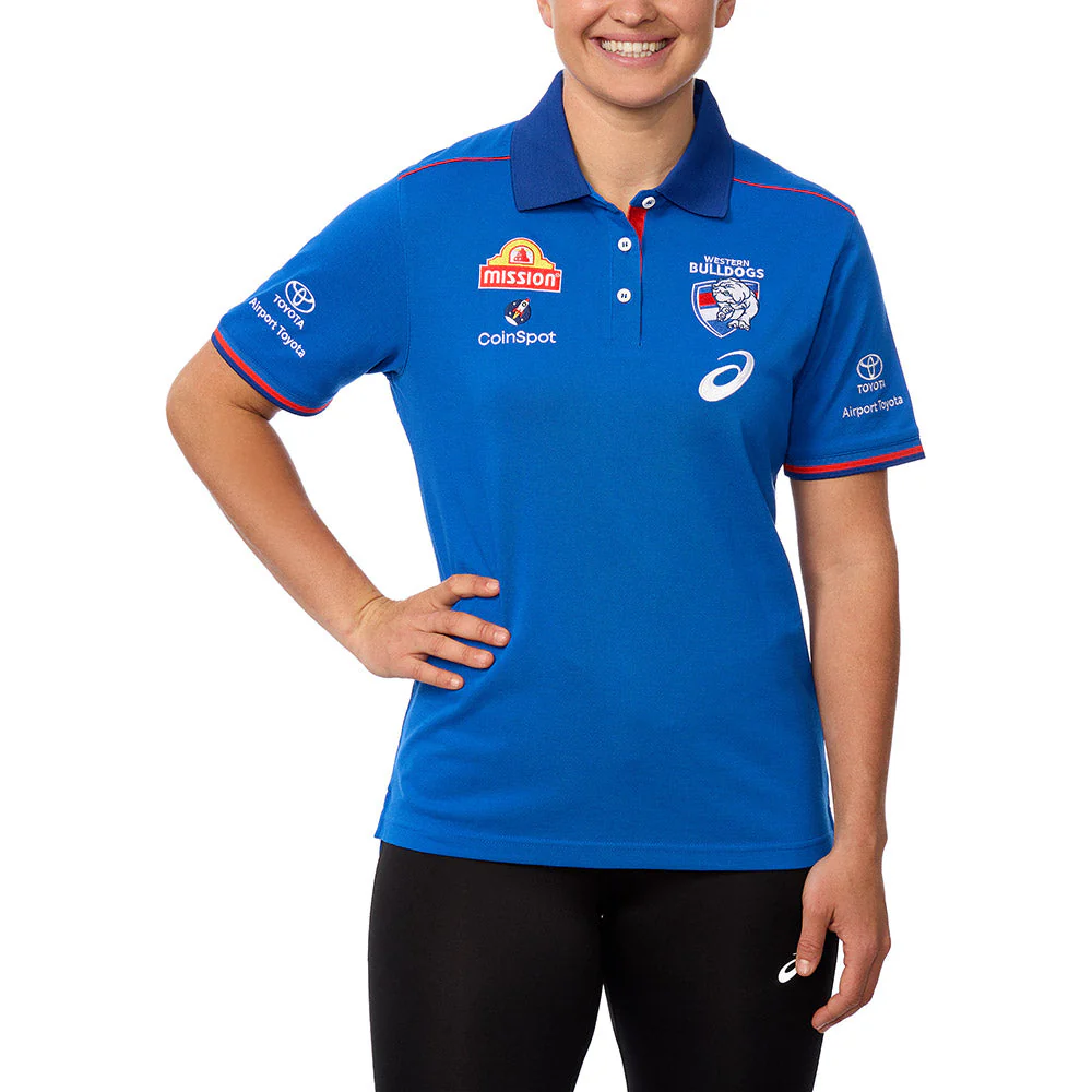 Western Bulldogs 2025 Authentic Womens Media Polo - Image 3