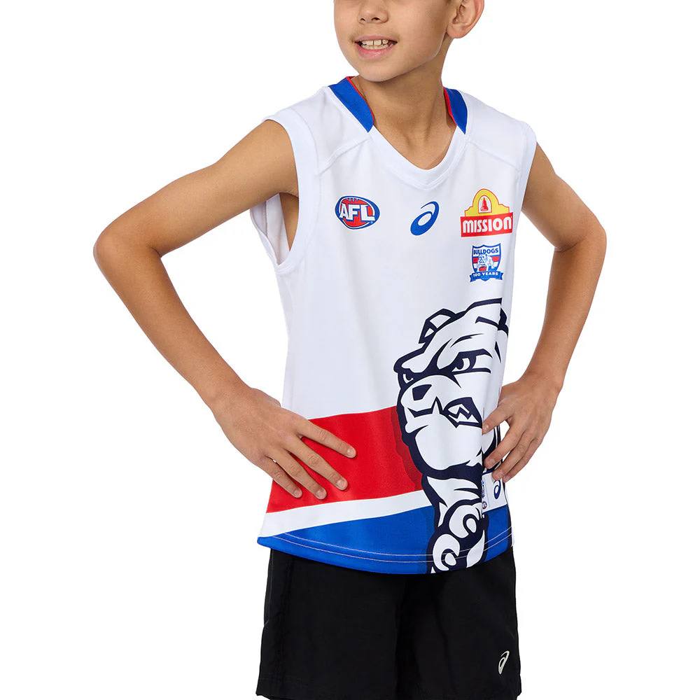 Western Bulldogs 2025 Authentic 100 Year Youth Clash Guernsey - Image 3