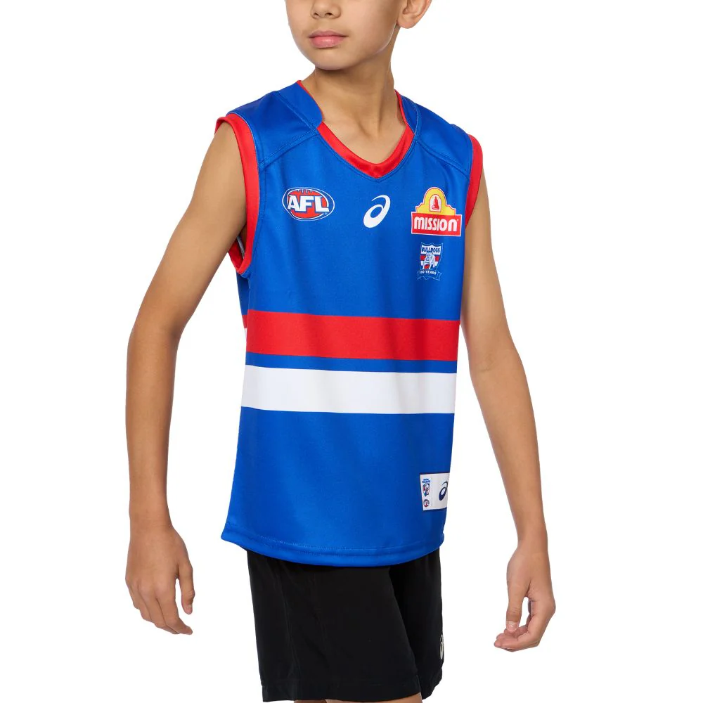 Western Bulldogs 2025 Authentic 100 Year Youth Home Guernsey - Image 3