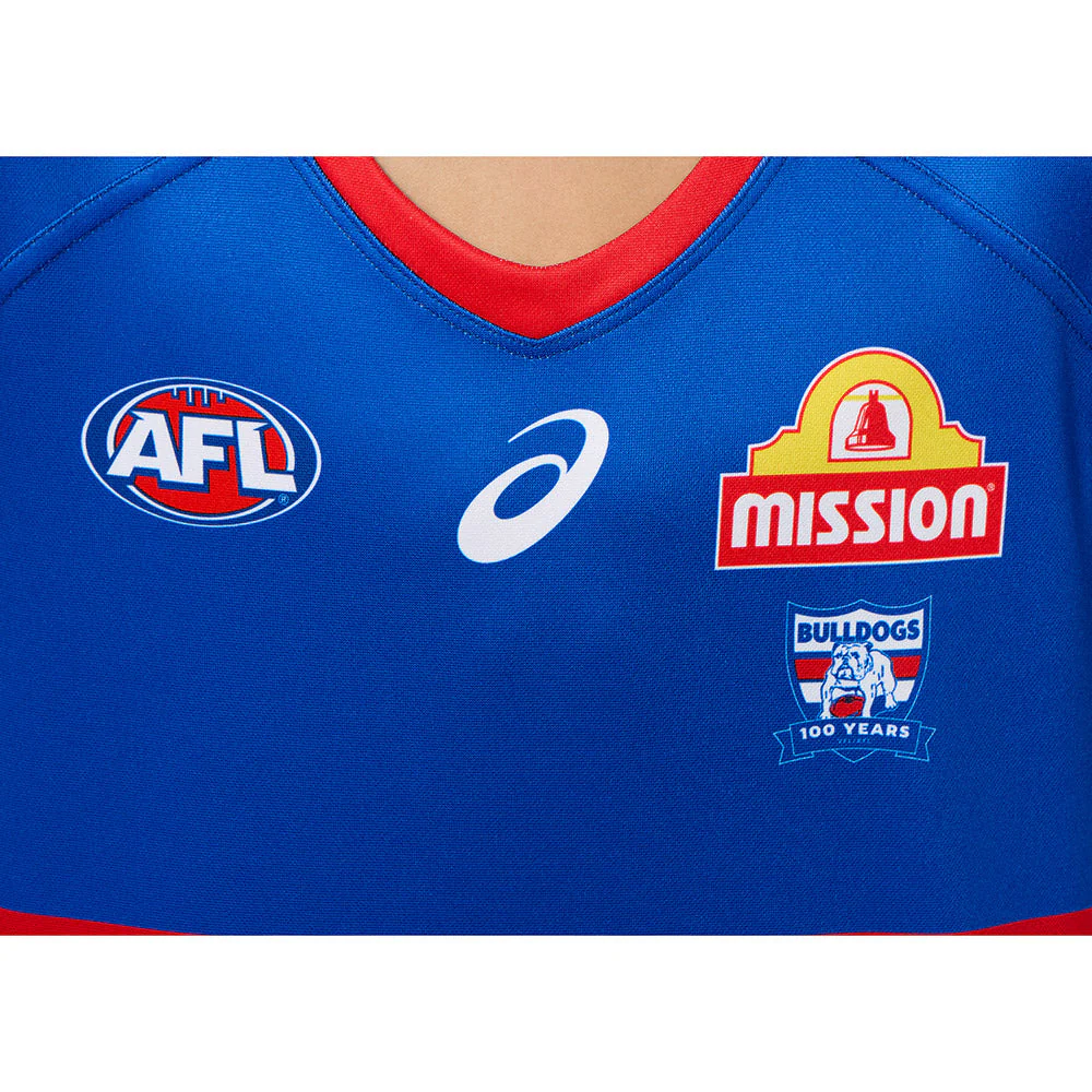 Western Bulldogs 2025 Authentic 100 Year Youth Home Long Sleeve Guernsey - Image 4